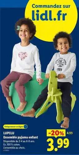 Lidl Lupilu - ensemble pyjama enfant offre