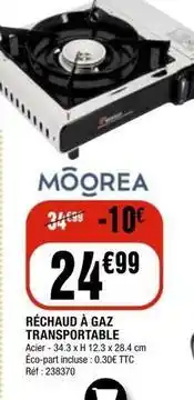 La Foir'Fouille Moorea - réchaud à gaz transportable offre