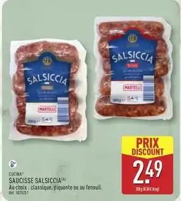 ALDI Cucina - saucisse salsiccia offre