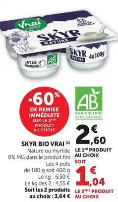 Super U Vrai - skyr bio offre