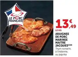 Super U Maitre jacques - araignee de porc marinee maitre offre