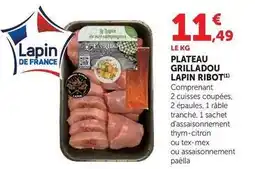 U Express Ribot - plateau grilladou lapin offre