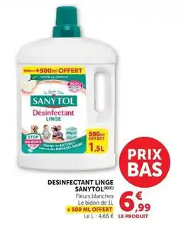 Super U Sanytol - desinfectant linge offre