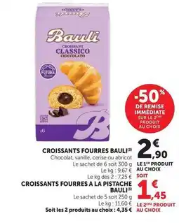 Super U Bauli - croissants fourres offre