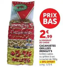 Super U Menguy's - cacahuetes grillees offre