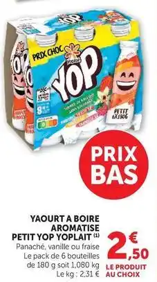 U Express Yoplait - yaourt a boire aromatise petit yop offre