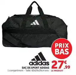 Hyper U Adidas - sac de sport offre
