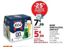 U Express 1664 - bière sans alcool 0,0 offre