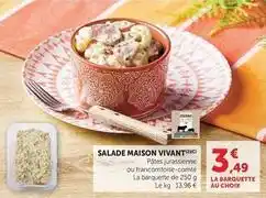 U Express Jurassienne - salade maison vivant offre