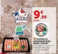 U Express Blanc coeur - plateau le gourmand bleu- blanc-coeur offre