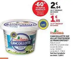 U Express Total - cancoillotte igp au lait pasteurise offre