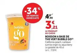 U Express Aqua - boisson a base de the vert offre