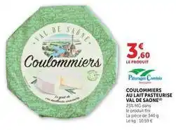 U Express Coulommiers - au lait pasteurise offre