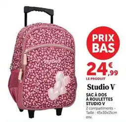 Hyper U Sac à dos à roulettes offre