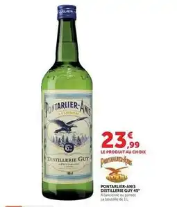 U Express Pontarlier anis - pontarlier-anis distillerie offre