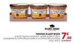 U Express Terrines planet bison offre