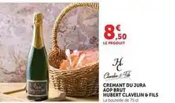 U Express Jura - cremant du aop brut hubert clavelin 8 fils offre