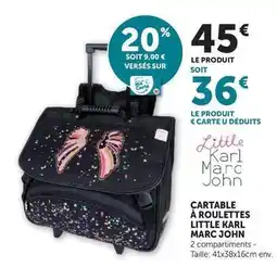 Hyper U U - cartable à roulettes little karl offre