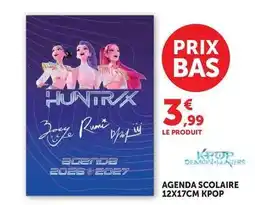 Hyper U Agenda scolaire 12x17cm kpop offre