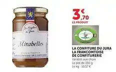 U Express Jura - la confiture du la francomtoise de confiturerie offre