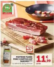 U Express Poitrine fumée porc comtois igp offre
