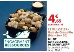 U Express Le bulotier - bulot cuit de la baie de granville offre