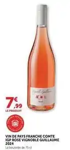 U Express Vin de pays franche comte igp rose guillaume 202 offre