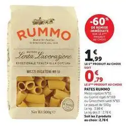 Hyper U Rummo - pates offre