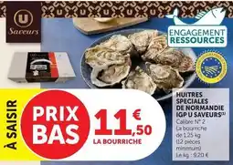 U Express U - huitres speciales de normandie igp offre