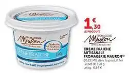 U Express Fini - creme fraiche artisanale offre