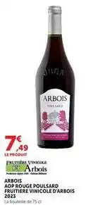 U Express Jura - arbois aop rouge poulsard friutiere vinciole d'arbois 2023 offre