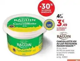 U Express Raguin - cancoillotte igp au lait pasteurise offre