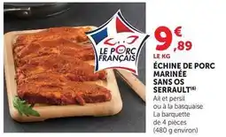 U Express Persil - échine de porc marinee sans os serrault offre