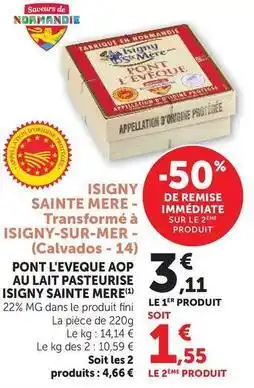 U Express Fini - isigny sainte mére offre