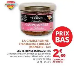 U Express Les terrines du bocage - la chaiseronne- tranforme à brecey offre