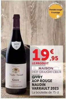 U Express Aop rouge naudin varrault 2023 offre