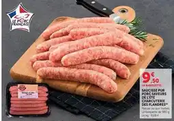 Hyper U Saucisse pur porc saveurs offre