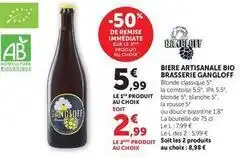 U Express Biere artisanale bio offre