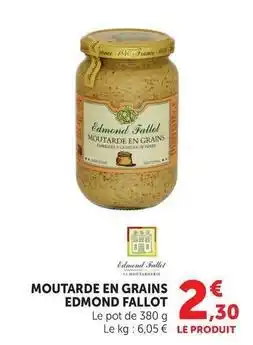 U Express Moutarde en grains offre