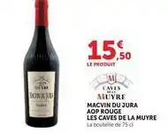 U Express Jura - macvin du aop rouge les caves de la muyre offre