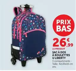 Hyper U U - sac à dos à roulettes offre