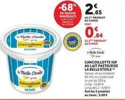 U Express Cancoillotte igp au lait pasteurise offre