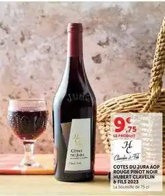 U Express Jura - cotes du aop rouge pinot noir hubert offre