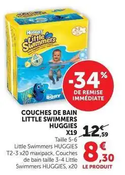 U Express Huggies - couches de bain little swimmers offre