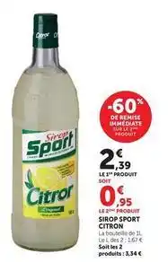 U Express Sirop sport offre