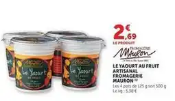 U Express Fromagerie mauron - le yaourt au fruit artisanal fromagerie offre