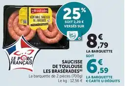 U Express Veritable - saucisse de toulouse offre