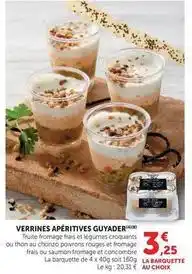 U Express Verrines apéritives guyader offre