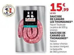 U Express Canard - saucisse de offre