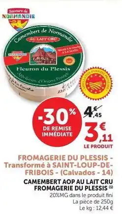 U Express Saint loup - fromagerieu du pessais- transformé à saint-loup-de offre